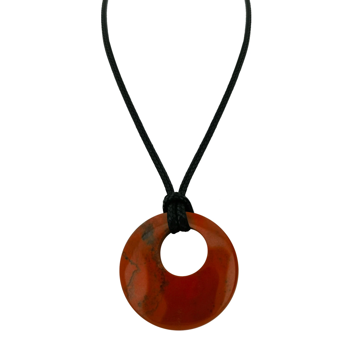28mm círculo donut cura cristais colar natural semi-precioso chakra pedra preciosa amuleto moeda da sorte donuts charme proteção