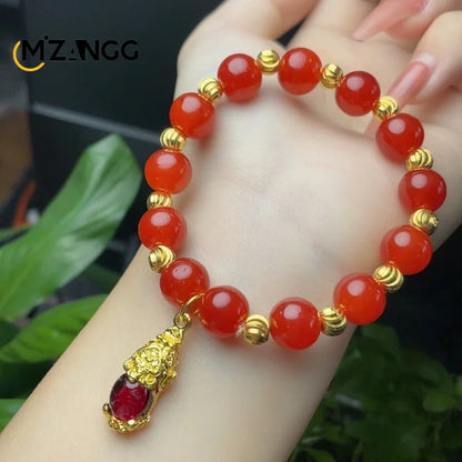 Pulseira pixiu de jade verde natural, ágata de nível a, moda masculina e feminina, joias requintadas, amuletos da sorte
