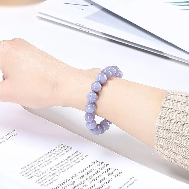 Pulsera de aguamarina y calcedonia