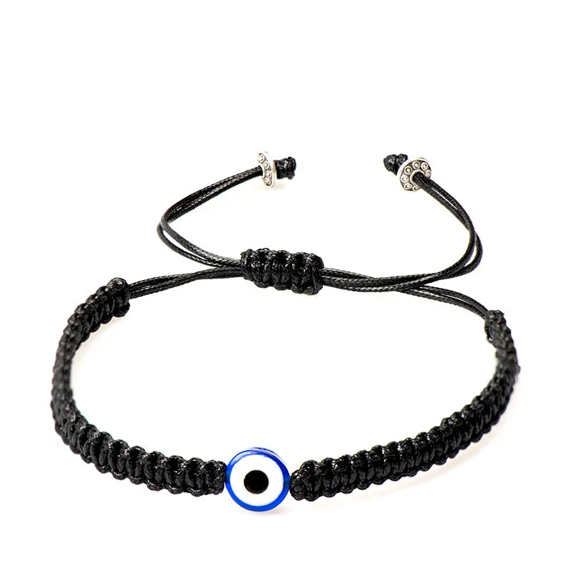 2-12 pçs artesanal mau olhado pulseira de corda vermelha para amante proteção amuleto da sorte e amizade trança corda pulseira jóias presente