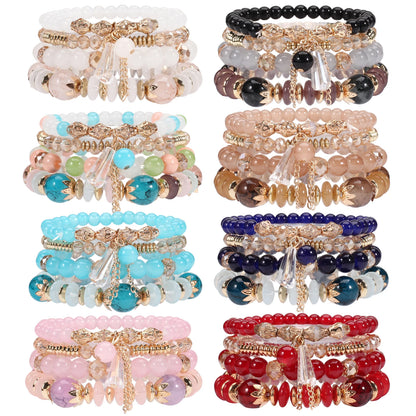 Set Rocío: Pulseras con Dije de Gota. Diseño y acabado de la pieza mostrada.