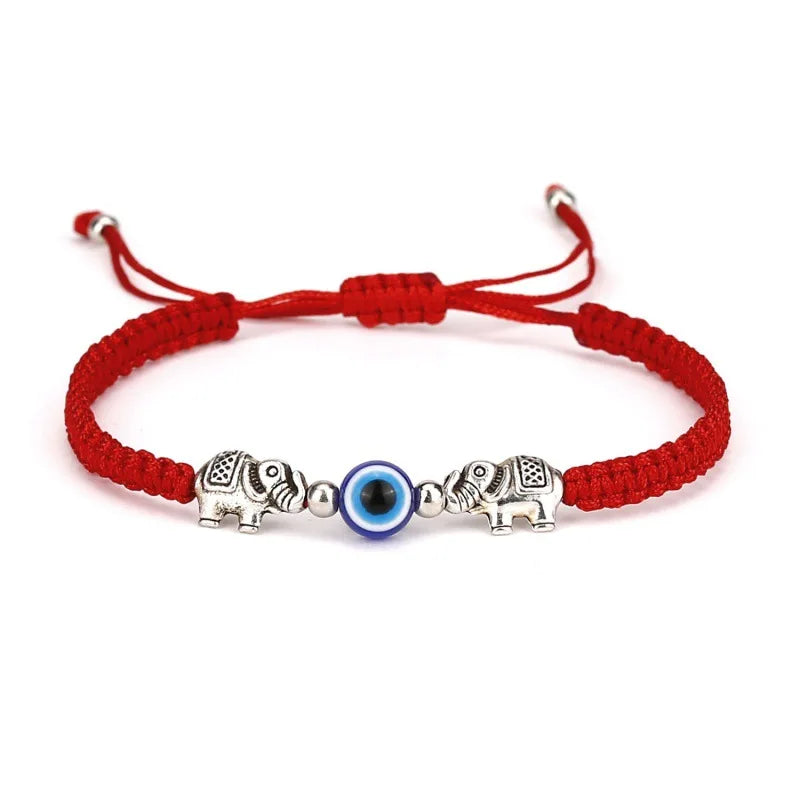 Corda vermelha hamsa mão nazar turco redondo mau olhado macrame pulseira feminina moda kaballah corda da sorte artesanal jóias presente