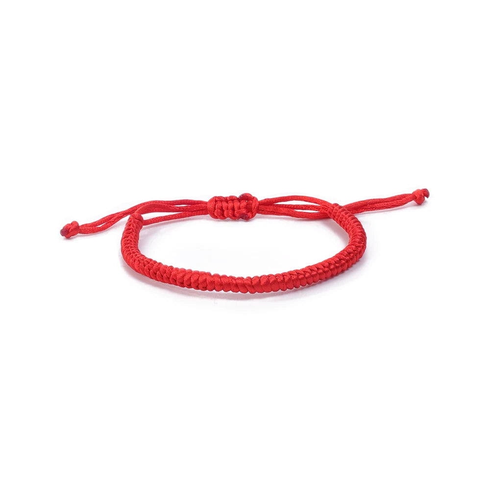 2-12 pçs artesanal mau olhado pulseira de corda vermelha para amante proteção amuleto da sorte e amizade trança corda pulseira jóias presente