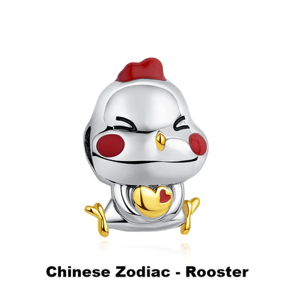 Charms Originais de Prata Esterlina 925, Pingente de Gato da Sorte, Boneca Japonesa, Presente de Ano Novo, Pulseiras e Colares para Mulheres, Joias