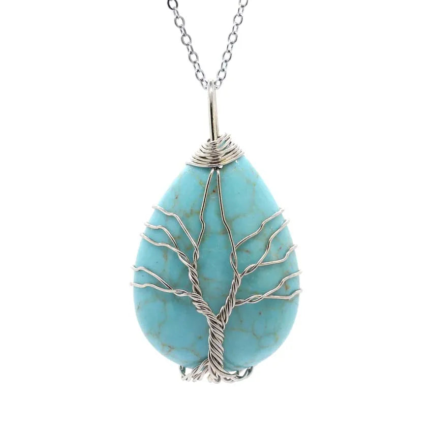 Colgante Árbol de la Vida con piedra