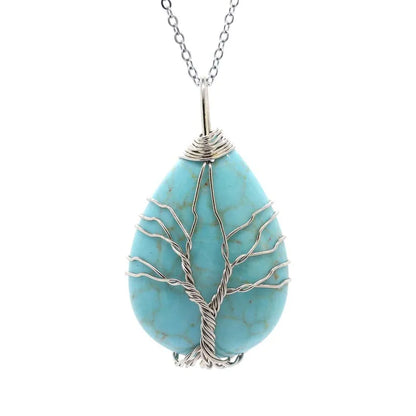Colgante Árbol de la Vida con piedra
