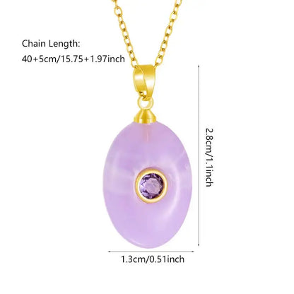 1 unidade de colar gargantilha redondo com pingente de strass colorido e efeito de pedra de imitação oval em resina, estilo Ins, com zircônia, joia.