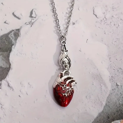 Collar Corazón Sombrío · Estilo Gótico