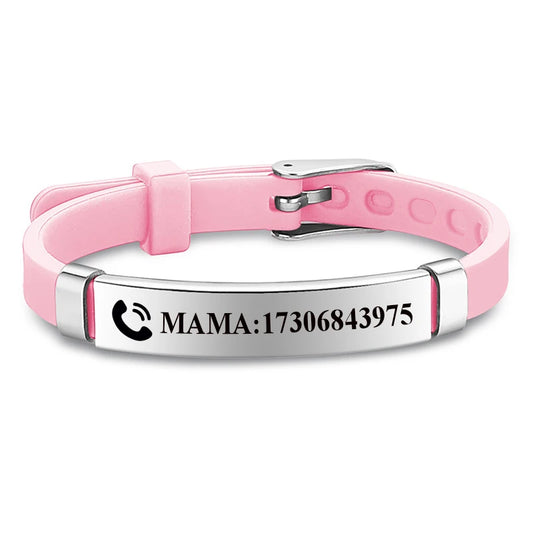 Pulsera Contacto: Identificación Infantil. Diseño y acabado de la pieza mostrada.