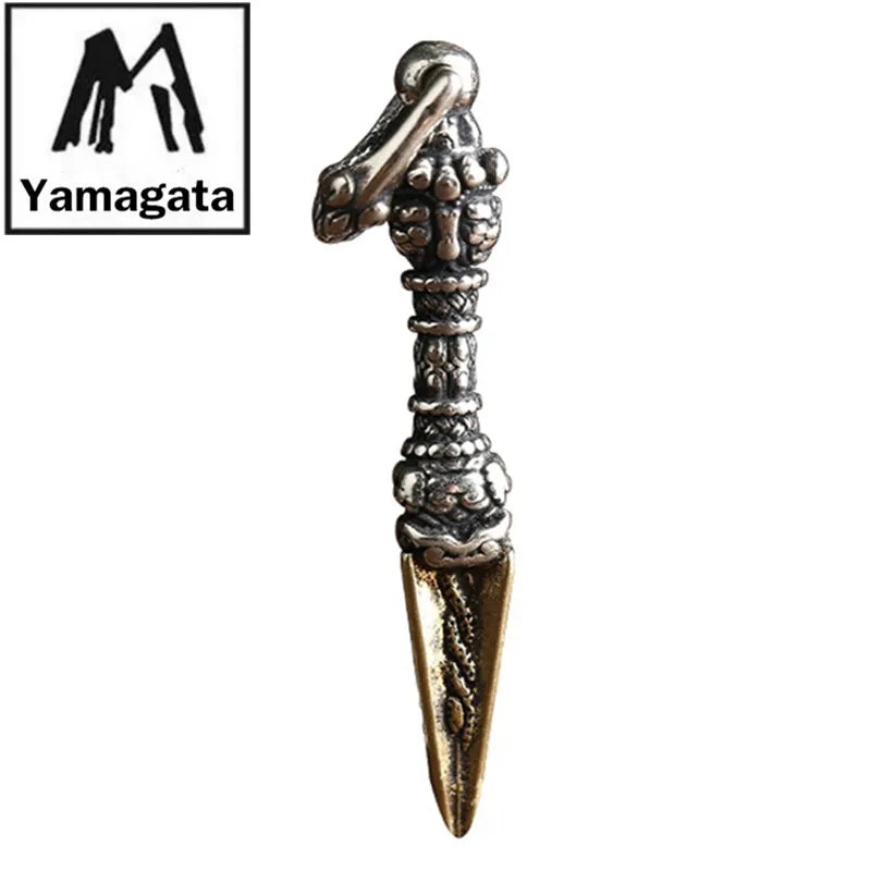 Pingente de prata esterlina 925 genuína, joias de luxo Vajra 2026, tendência personalizada, colares e pingentes personalizados para homens e mulheres P75