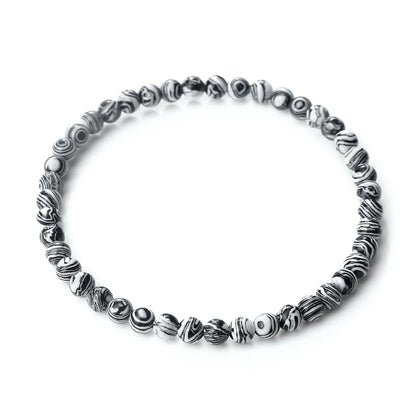 Pulsera de cuentas de piedra de 4 mm