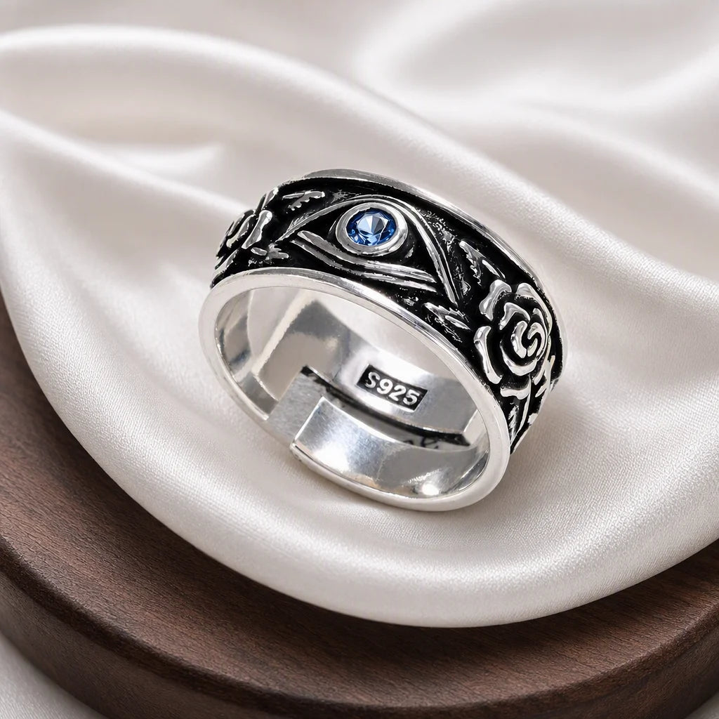Anillo minimalista de piedra lunar