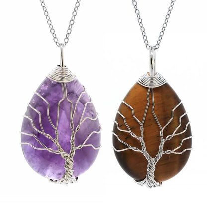 Colgante Árbol de la Vida con piedra