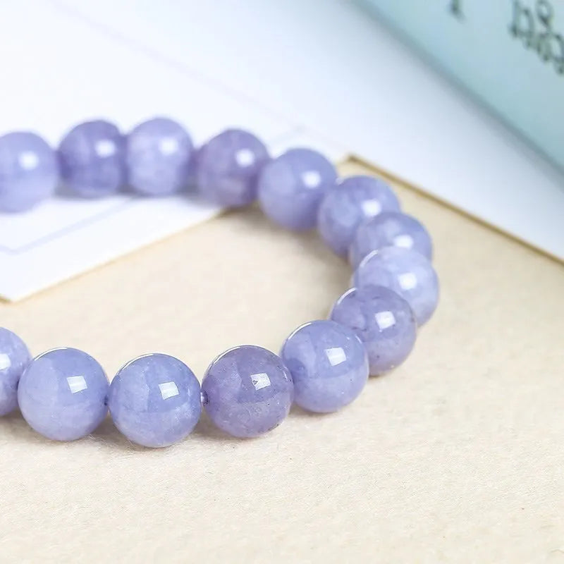 Pulsera de aguamarina y calcedonia