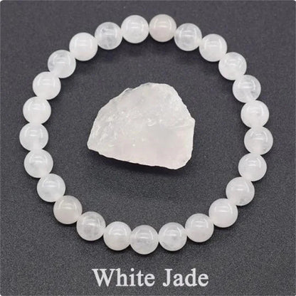 Pulsera de ágata, cuarzo o amatista