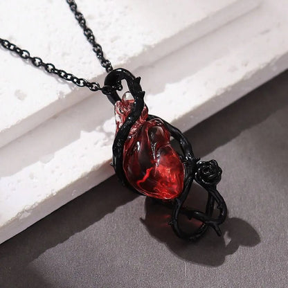 Collar Rosa de Espinas · Corazón