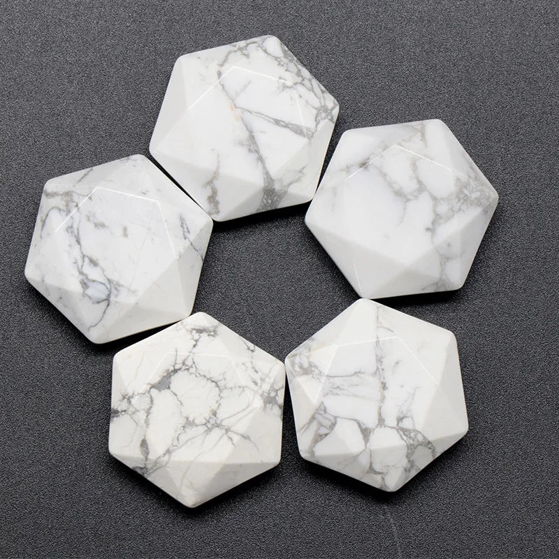 Conjunto de 10 estrellas de piedra tallada