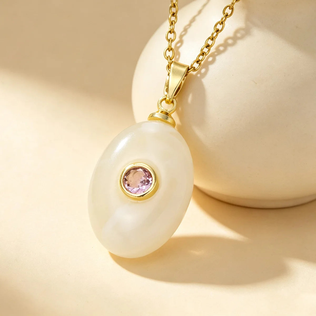 1 unidade de colar gargantilha redondo com pingente de strass colorido e efeito de pedra de imitação oval em resina, estilo Ins, com zircônia, joia.
