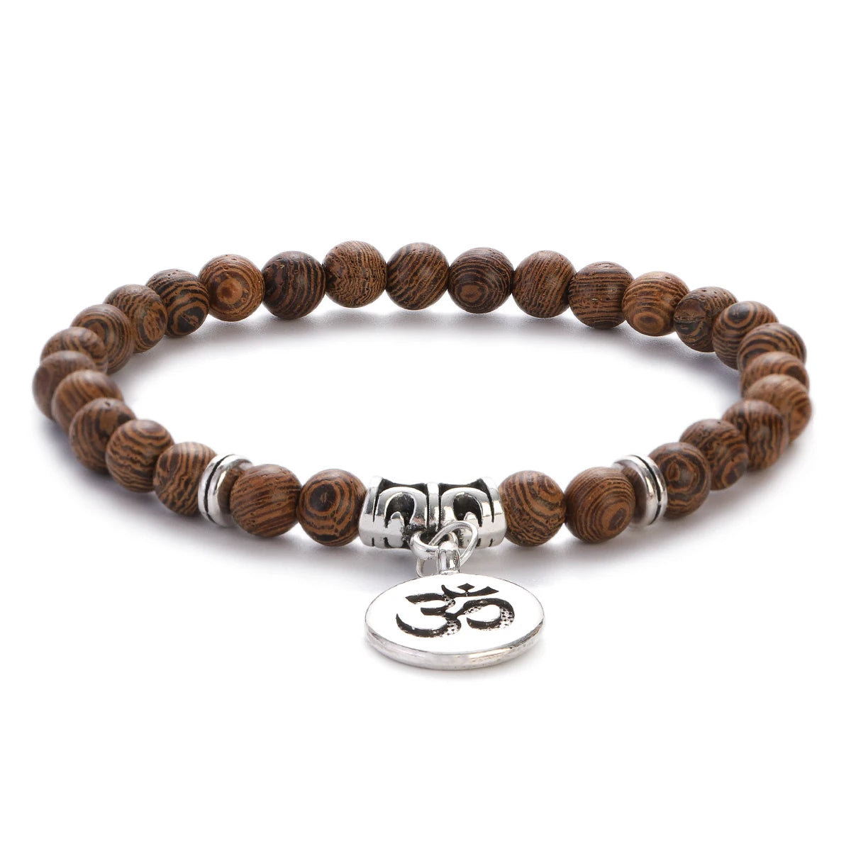 Pulsera Om · Cuentas y Colgante
