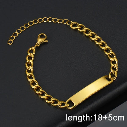 Pulsera Memoria · Placa para Grabado