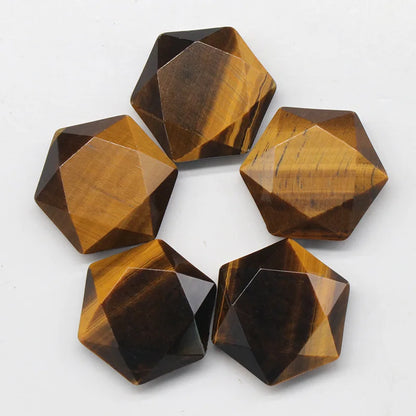 Conjunto de 10 estrellas de piedra tallada