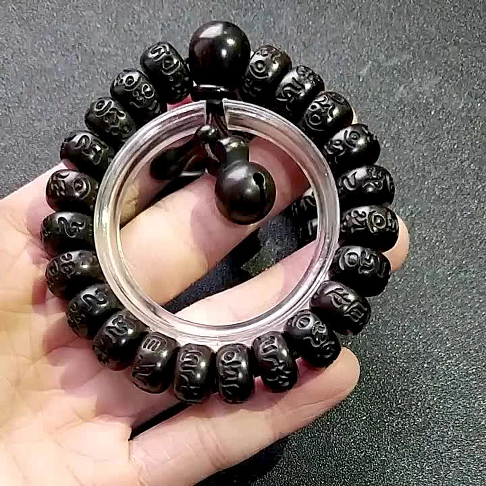Madeira natural tibetana seis caracteres mantra pulseiras budista praye relâmpago acidente vascular cerebral jujuba contas meditação homens mulheres yoga