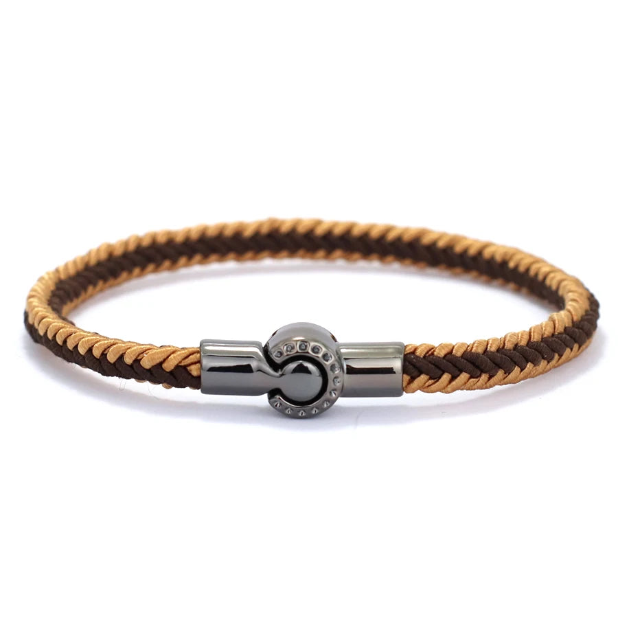 Pulsera Ruta Trenzada · Cierre Circular