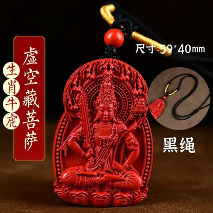 Natural Verdadeiro Cinábrio Buda Pingente para Homens e Mulheres, Natural Buda Hoid, Deus Guardião, Big Sun, Tathagata Hyun, Amitabha