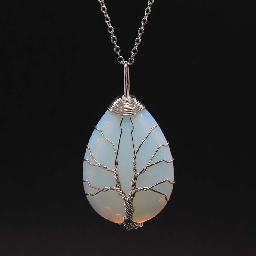 Colgante Árbol de la Vida con piedra