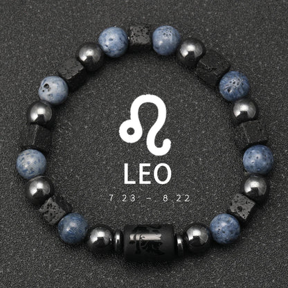 Pulsera Cosmos Azul · Signos del Zodiaco
