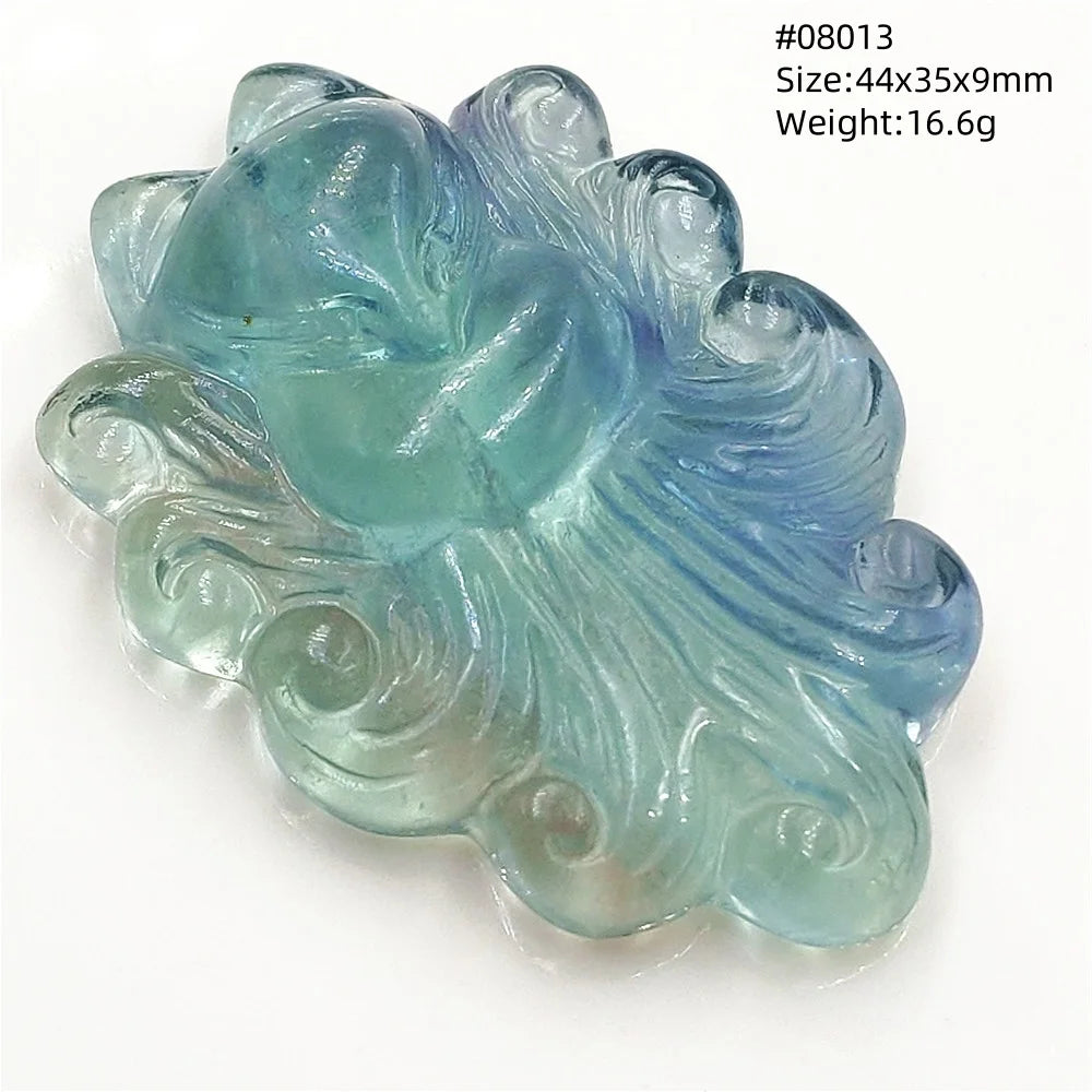 Colgante de fluorita en forma de zorro