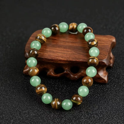 Pulsera Brote · Verde y Ojo de Tigre