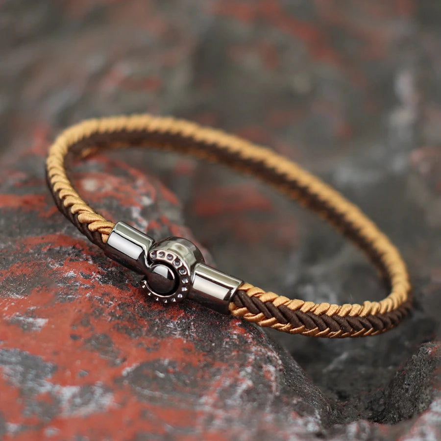 Pulsera Ruta Trenzada · Cierre Circular