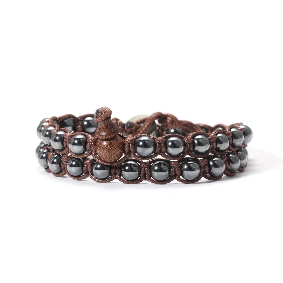 Pulsera Trama Mineral · Cuentas de 6 mm