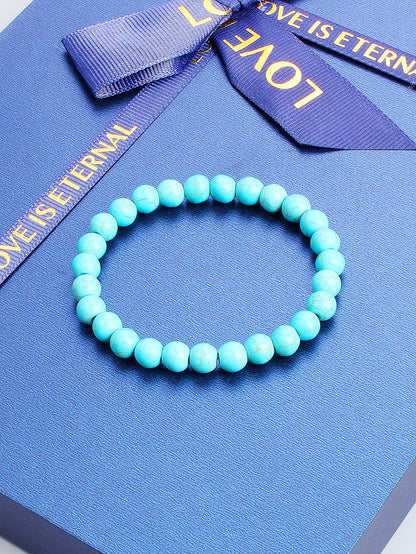 Pulsera Horizonte Turquesa · Cuentas