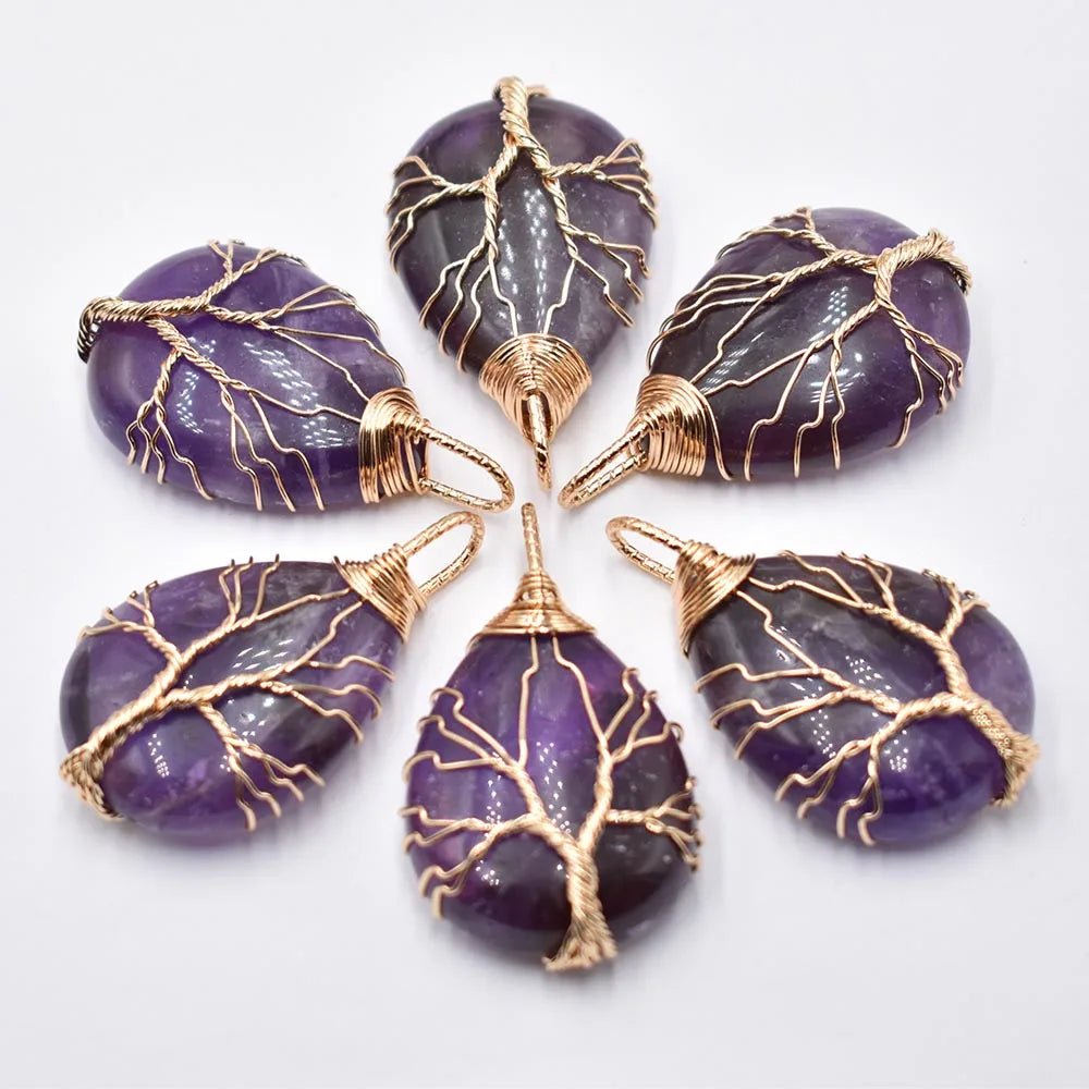 Conjunto de 6 colgantes Árbol de la Vida
