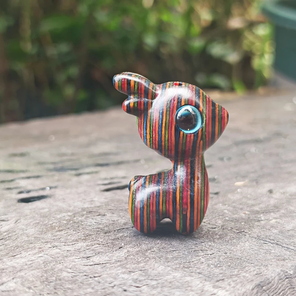 Figura Ciervo Arcoíris: Miniatura. Diseño y acabado de la pieza mostrada.