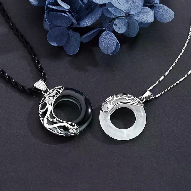 Collar Lazo Celeste · Colgante Circular