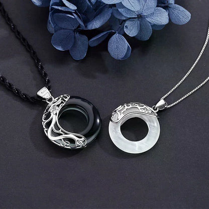 Collar Lazo Celeste · Colgante Circular