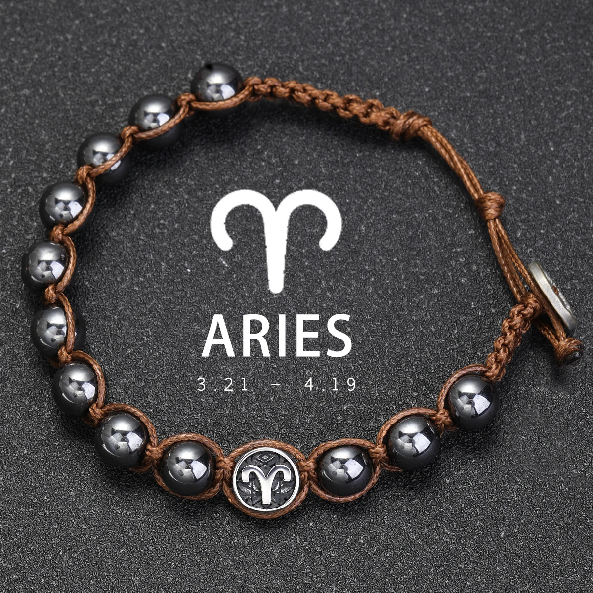 Pulsera Sideral · Signos y Hematita