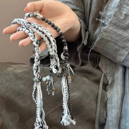 Pulsera Trenza Dual · Dije Decorativo