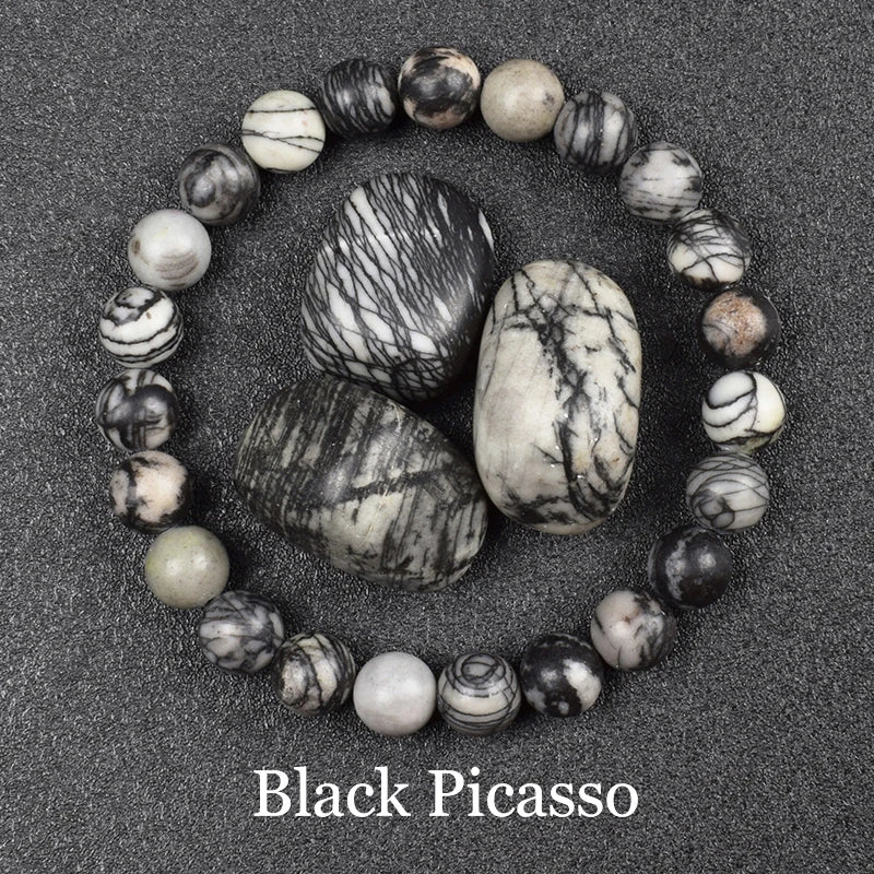 Pulsera Umbra · Cuentas Pulidas