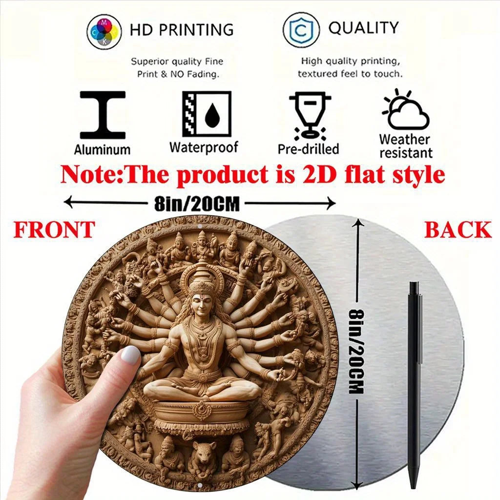 Cuadro Deidad en Loto · Efecto Relieve