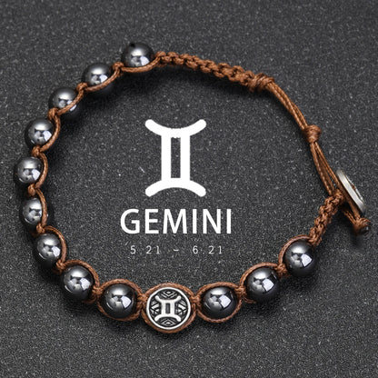 Pulsera Sideral · Signos y Hematita