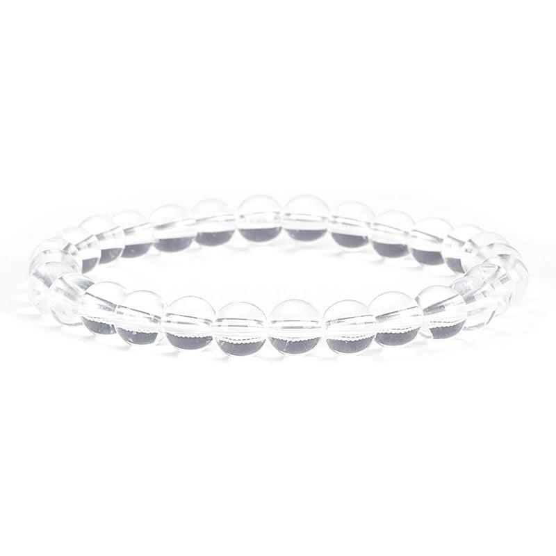 Pulseira de contas de pedra natural, com ametista, olho de tigre, cristal de quartzo e ágata, pulseiras de contas de pedras preciosas, joias para mulheres, para reiki e cura, presente para casais.