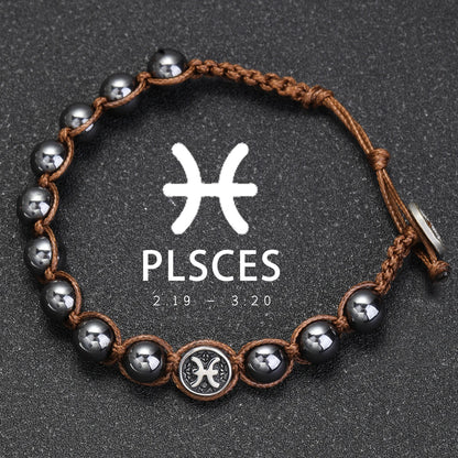 Pulsera Sideral · Signos y Hematita