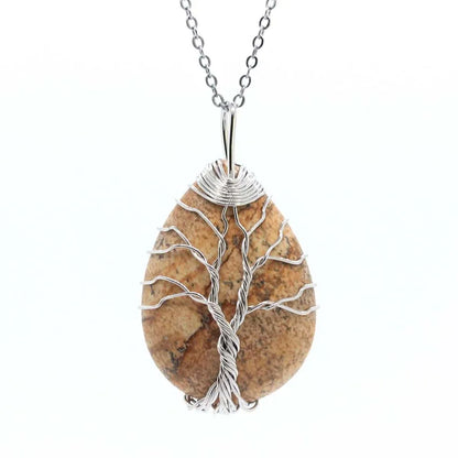 Colgante Árbol de la Vida con piedra
