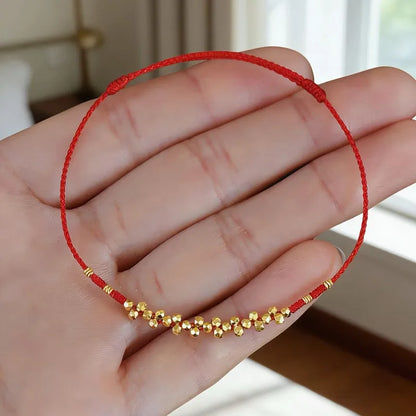 Pulseira Ajustável de Corda Trançada com Bandeira de Oração Tibetana de Cinco Cores, Estilo Étnico, Amuleto da Sorte, Unissex, Presente para Festivais, Joia