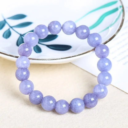Pulsera de aguamarina y calcedonia