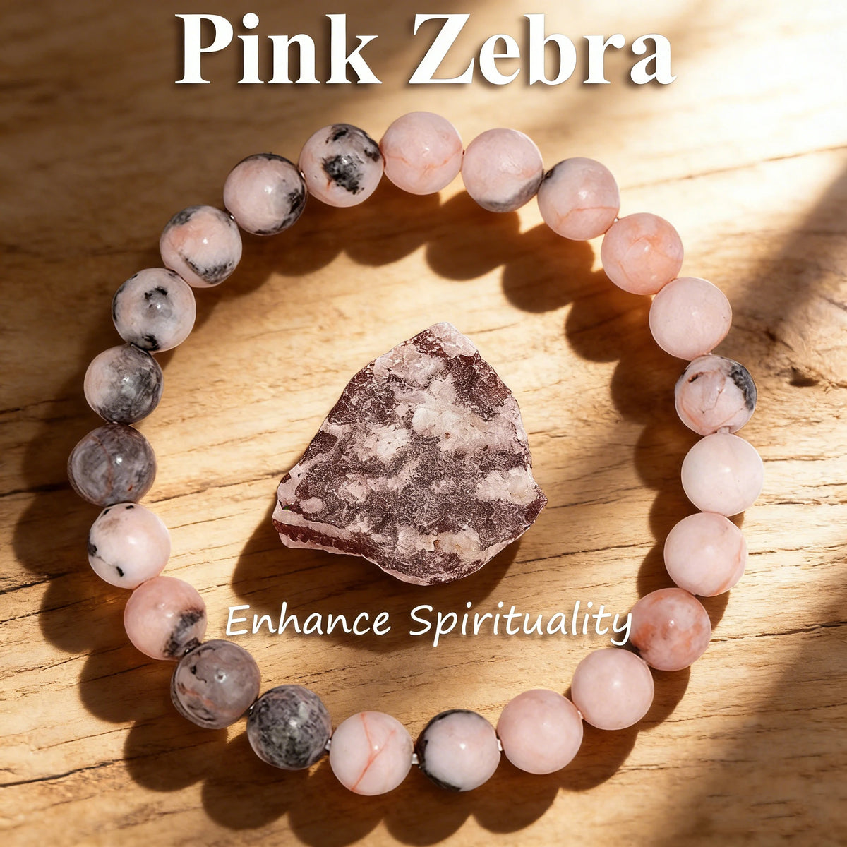 Pulsera Bosque · Cuentas Veteadas